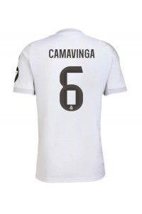 Real Madrid Eduardo Camavinga #6 Jalkapallovaatteet Kotipaita 2025-26 Lyhythihainen